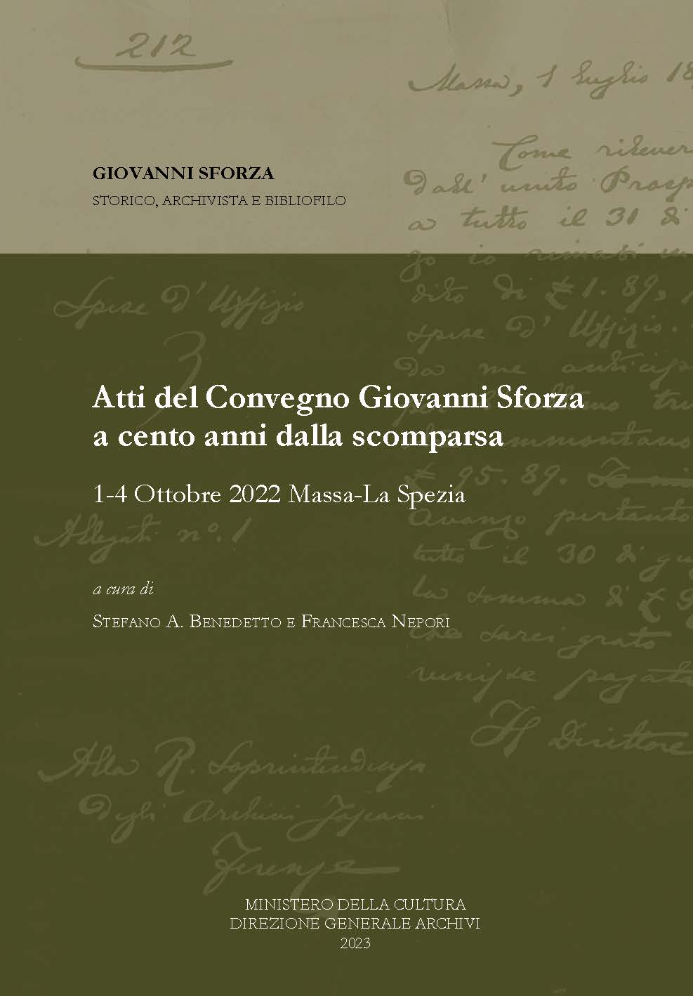 Giovanni Sforza storico, archivista e bibliofilo